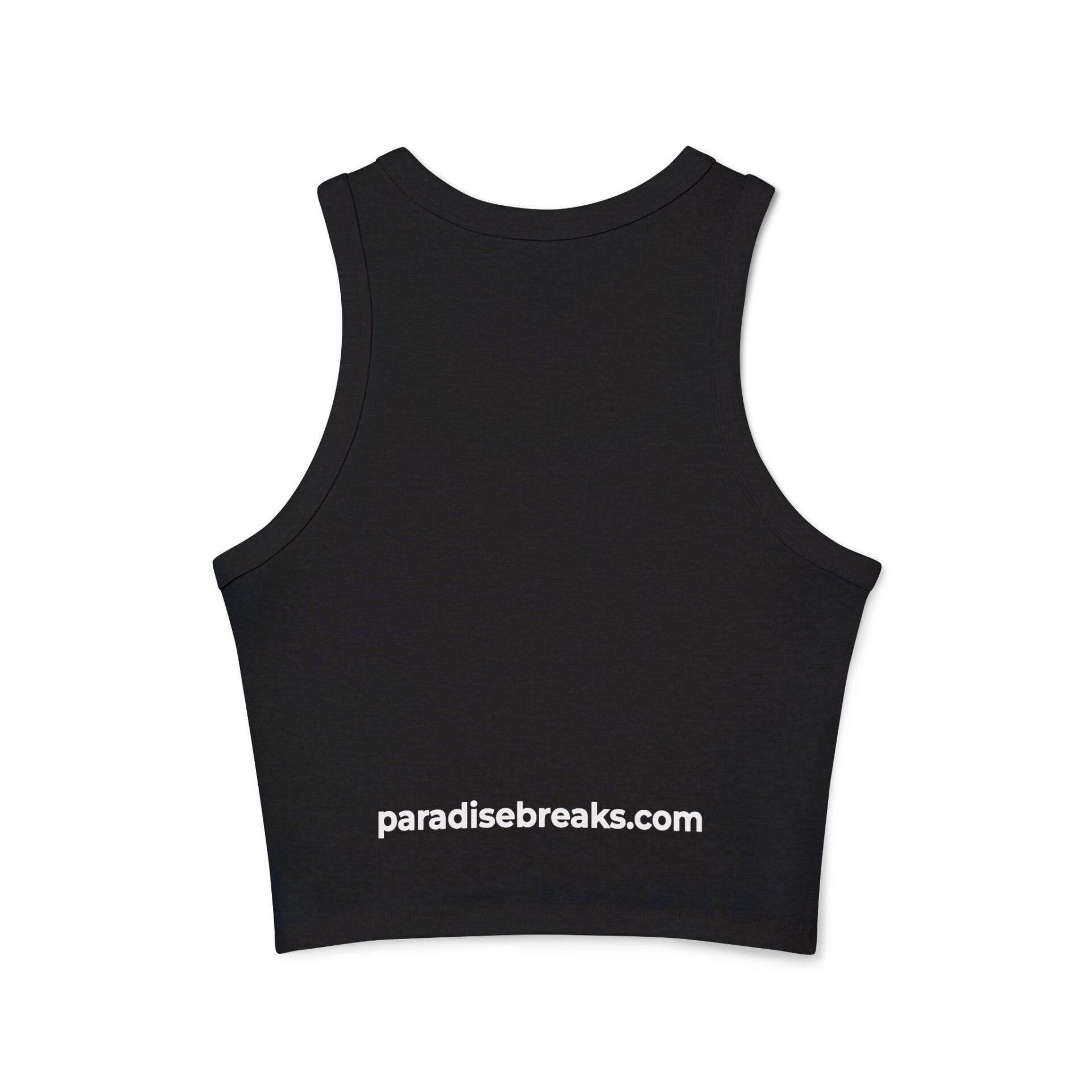 Paradise Breaks Women's Micro Rib Racer Tank Top 2 Paradise Breaks Women's Micro Rib Racer Tank Top - Image 2